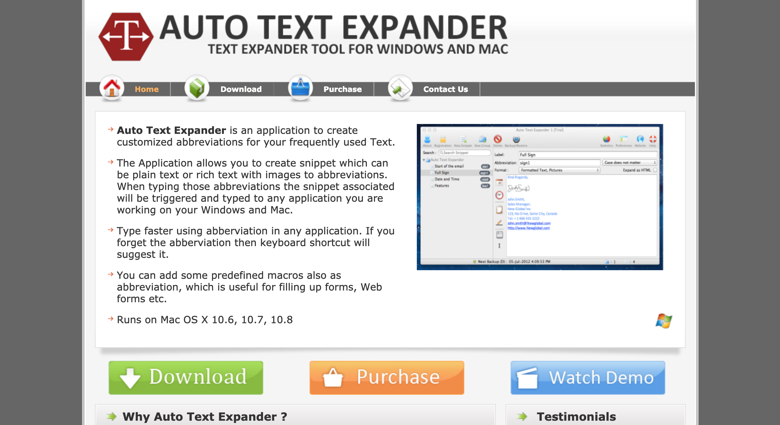 auto text expander macbook pro mail